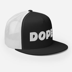 DOPE Retro Trucker Hat [white embroidery]