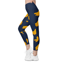Load image into Gallery viewer, Gone Bananas Crossover Leggings With Pockets