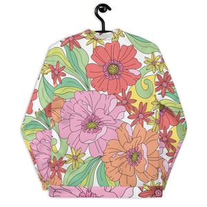Floral Art Unisex Bomber Jacket