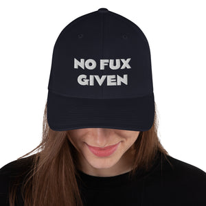 No Fux Given Structured Twill Hat