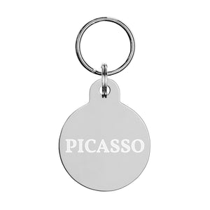 Picasso Engraved Key Chain/Pet ID Tag
