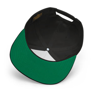 IDGAF Classic Flat Bill Hat [green undervisor]