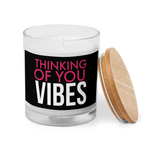 Thinking Of You Vibes Glass Candle