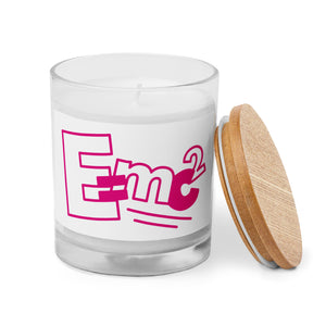 E=MC2 Glass Candle
