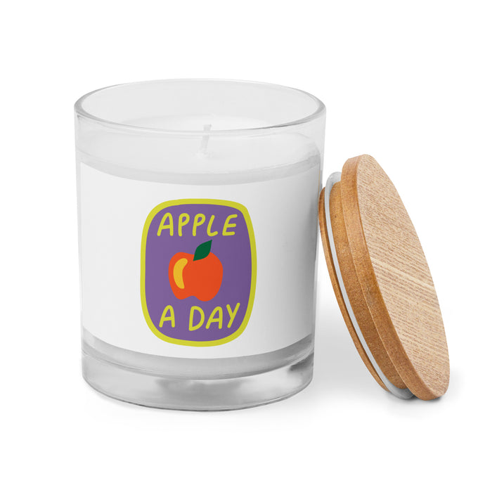 An Apple A Day Glass Candle