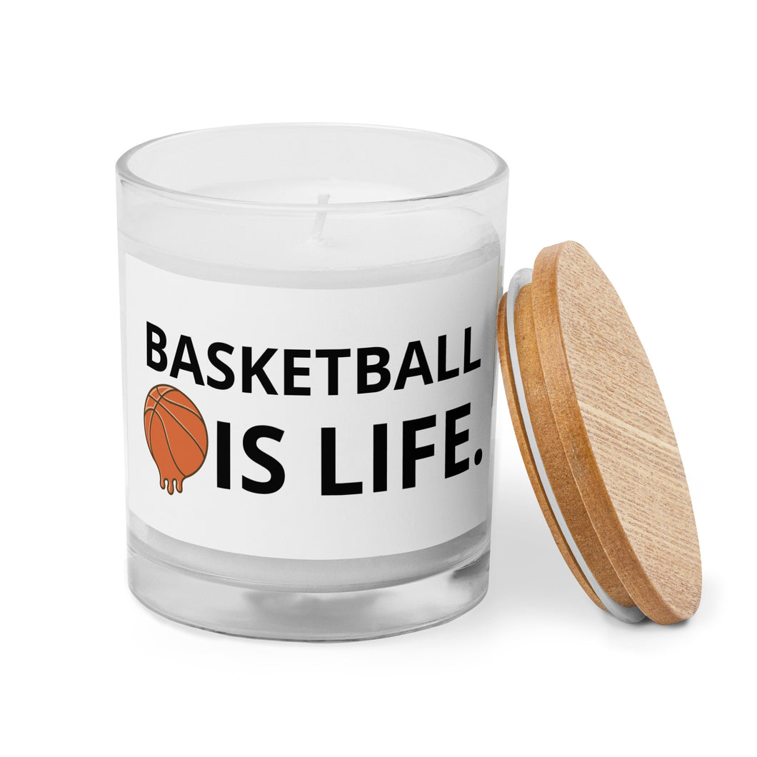 Basketball Is Life Glass Candle