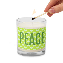 Load image into Gallery viewer, Peace Glass Jar Soy Sax Candle