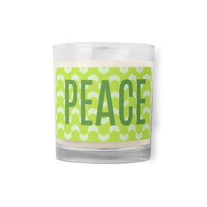 Peace Glass Jar Soy Sax Candle