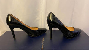 Shiny Black Designer High Heels Size 6
