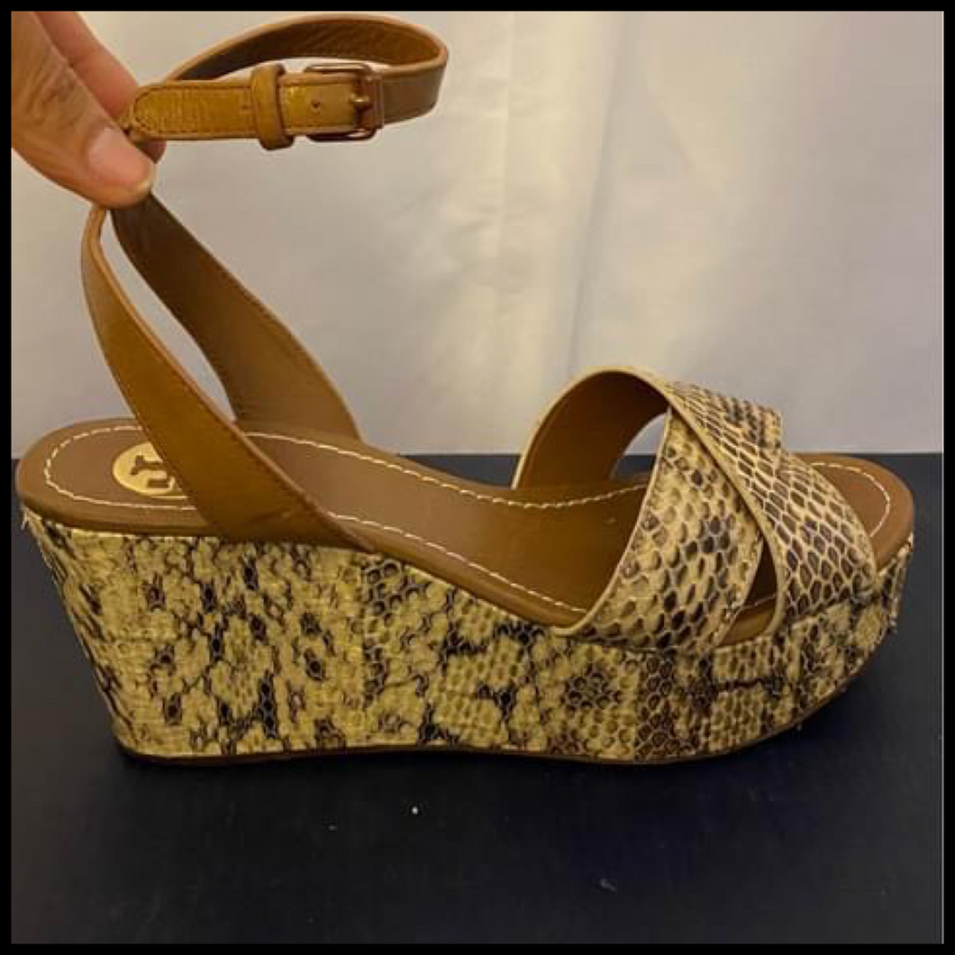 Designer Summer Wedge Sandals Size 6