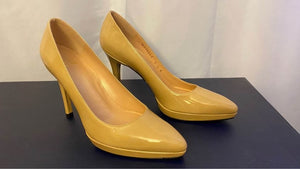 Beige Designer High Heel Shoes Size 6