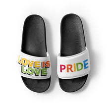 Load image into Gallery viewer, Love Is Love Pride Men’s Slides