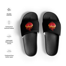 Load image into Gallery viewer, Flaming Heart Men’s Slides