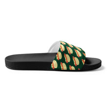Load image into Gallery viewer, Hot Dogs Dark Green Men’s Slides