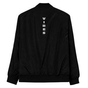 VIBES (Back Embroidery) Premium Recycled Bomber Jacket