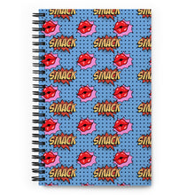 Load image into Gallery viewer, Comic-Themed Red Lips Spiral Notebook