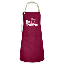 Load image into Gallery viewer, The Grillmaster Artisan Apron - burgundy/khaki