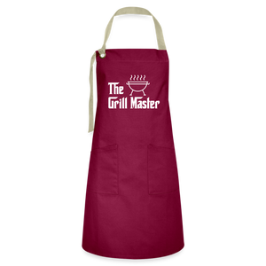 The Grillmaster Artisan Apron - burgundy/khaki