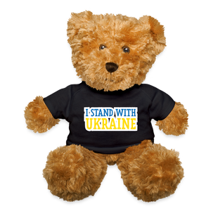 I Stand With Ukraine Teddy Bear - black