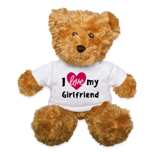 Load image into Gallery viewer, I Love My Girlfriemd Teddy Bear - white