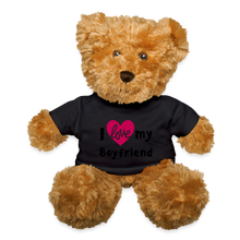 Load image into Gallery viewer, I Love My Boyfriend Teddy Bear - black