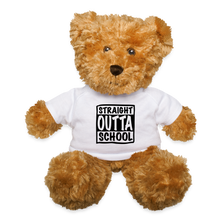 Load image into Gallery viewer, Straight Outta School Teddy Bear - white