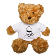 Load image into Gallery viewer, Skull RoseTeddy Bear - white