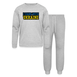 I Stand With Ukraine Lounge Wear Se - heather gray