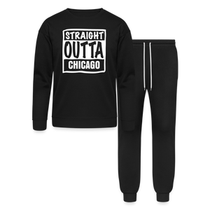 Straight Outta Chicago Lounge Wear Set - black