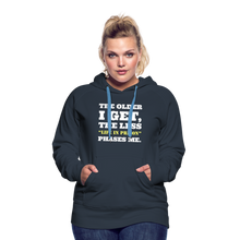 Load image into Gallery viewer, The Less Life in Prison Phases Me Women’s Premium Hoodie - navy