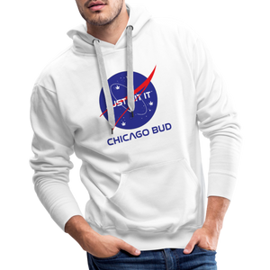 Chicago Bud Space Masculine Cut Premium Hoodie - white