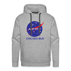 Chicago Bud Space Masculine Cut Premium Hoodie - heather grey