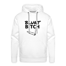 Load image into Gallery viewer, Blunt Bitch Masculine Cut Premium Hoodie - white