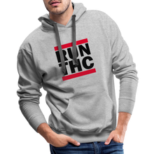 Load image into Gallery viewer, Run THC Masculine Cut Premium Hoodie - heather grey