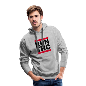 Run THC Masculine Cut Premium Hoodie - heather grey