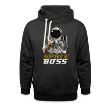 Load image into Gallery viewer, Space Boss Shawl Collar Hoodie - black