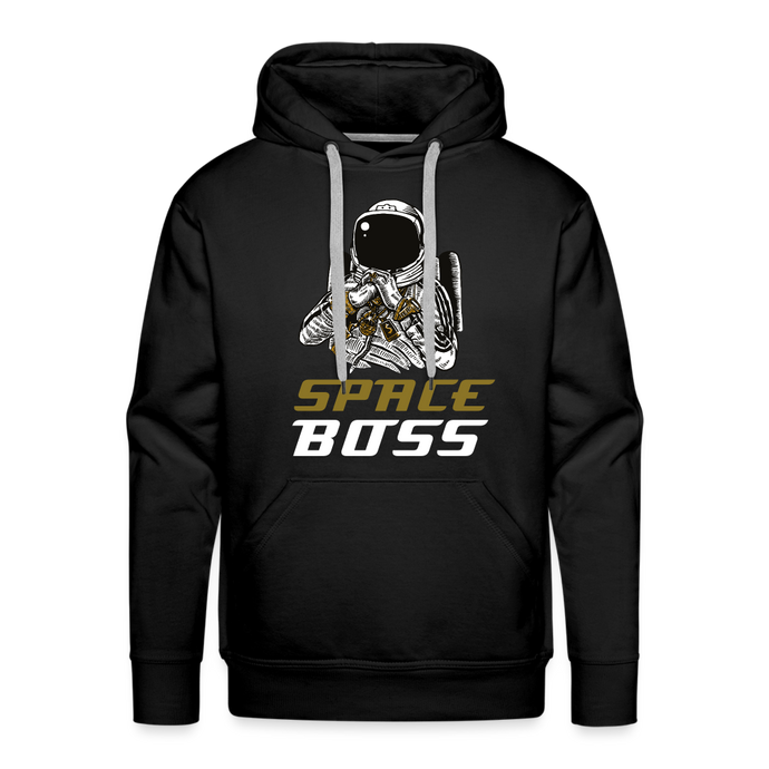 Space Boss Men’s Premium Hoodie - black