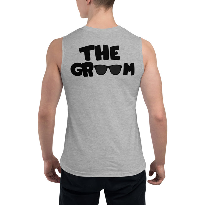 The Groom [back print] Muscle Shirt