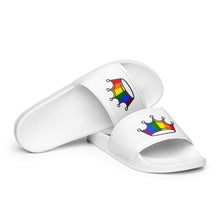 Load image into Gallery viewer, Rainbow Crown Women&#39;s Slides